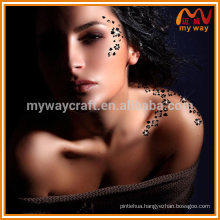 hot-selling customized body temporary tattoo sticker with GEM diamond for party decor